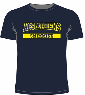 ST17_Short Sleeve T-Shirt With "ACS Athens Swimming" Logo