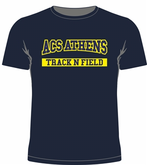 ST19_Short Sleeve T-Shirt With "ACS Athens Track & Field" Logo