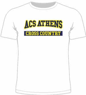 ST21_Short Sleeve T-Shirt With "ACS Athens Cross Country" Logo