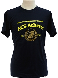 T03_Short sleeve T-Shirt with ACS Athens Logo with Big Owl