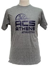 T10_Short Sleeve T-Shirt with Large ACS Athens Athletics logo with Lancer