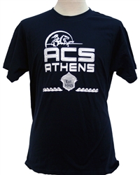T12_Short Sleeve T-Shirt with Large ACS Athens Logo and Lancer