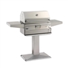 Fire Magic Charcoal Patio Post Mount Grill