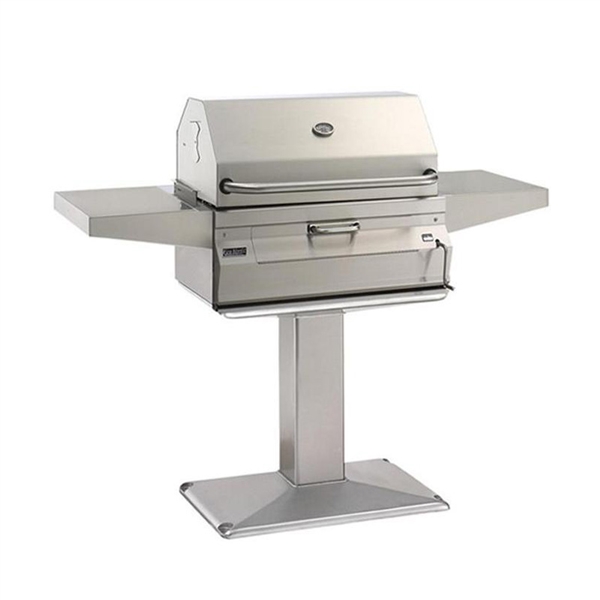 Fire Magic Charcoal Patio Post Mount Grill