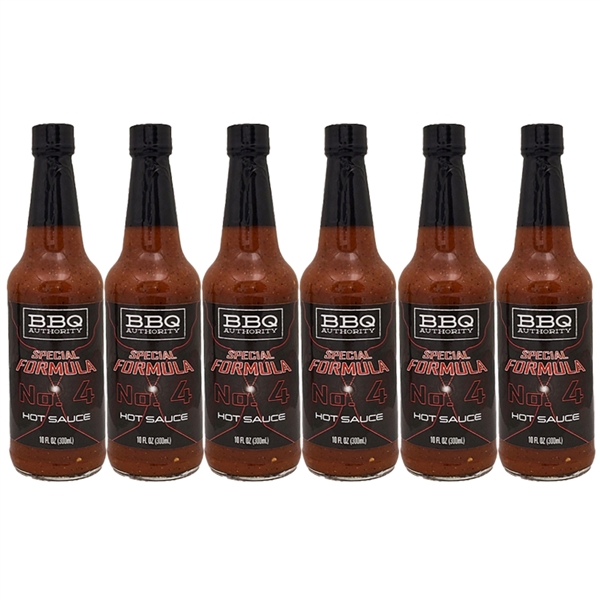 BBQ Authority Special Formula No. 4 Hot Sauce - 10 oz Case of 6