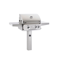 AOG 24-in In-Ground Grill "L" Series with Back Burner and Rotisserie Kit
