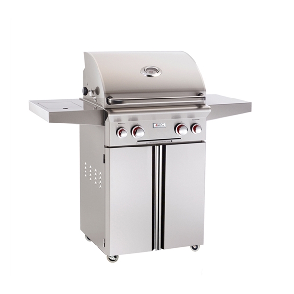 AOG 24-in Stand Alone Grill "T" Series with Backburner, Rotisserie Kit and Side Burner