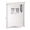 Fire Magic Flush Mounted Single Door With Tank Tray And Louvers Soft Close, 21-In x 14-In