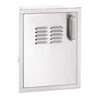 Fire Magic Flush Mounted Single Door With Tank Tray And Louvers Soft Close, 21-In x 14-In
