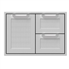 Hestan Double Drawer and Storage Door Combo