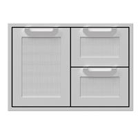 Hestan Double Drawer and Storage Door Combo