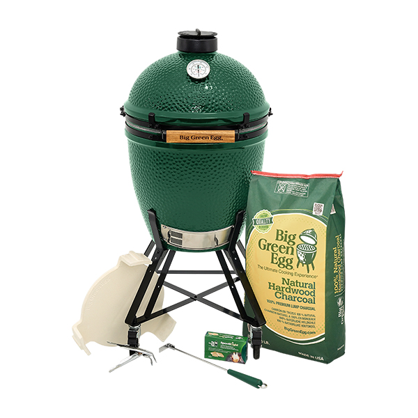 Big Green Egg Large Charcoal Kamado Package with Nest