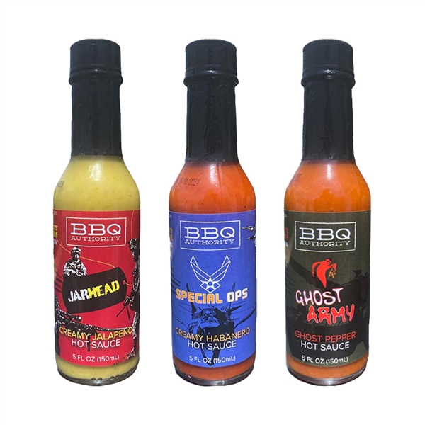 BBQ Authority Armed Forces Hot Sauce Bundle