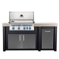 BBQ Authority 71" Outdoor Kitchen Island Bundle with Napoleon Prestige PRO 500 Built-In Gas Grill