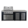 BBQ Authority Exclusive 92" Outdoor Kitchen Island Bundle with Napoleon 32" Built-In 500 Series