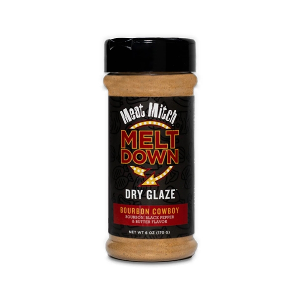 Meat Mitch Meltdown Bourbon Cowboy Dry Glaze Rub - 6 oz.