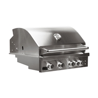 Broilmaster B-Series Fully Loaded 32" Built-in Gas Grill, 4 Burner, Rear IR Burner, LED Control Knobs