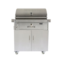 Coyote 36" Charcoal Grill on Cart