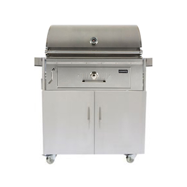 Coyote 36" Charcoal Grill on Cart