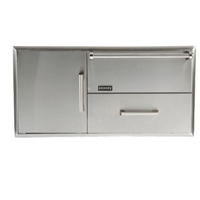 Coyote Warming Drawer Cabinet plus Single Pullout Drawer