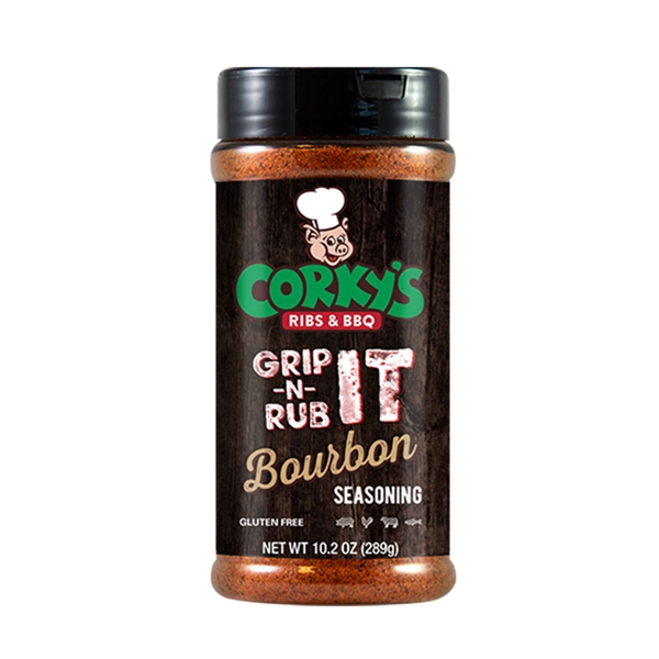 Corkys Grip It-N-Rub Bourbon Seasoning - 10.2 oz.