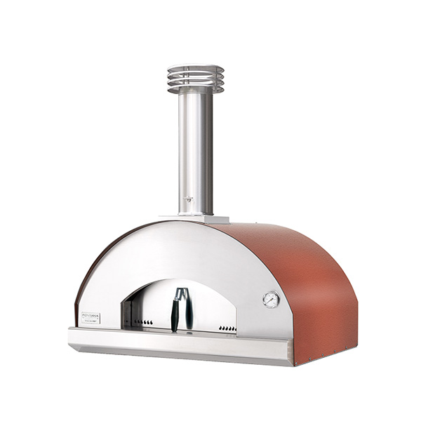 Fontana Mangiafuoco Wood Fired Pizza Oven, Red