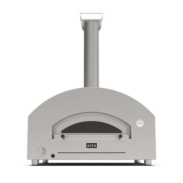 Alfa Futuro 4 Pizze Gas Pizza Oven - Silver Black