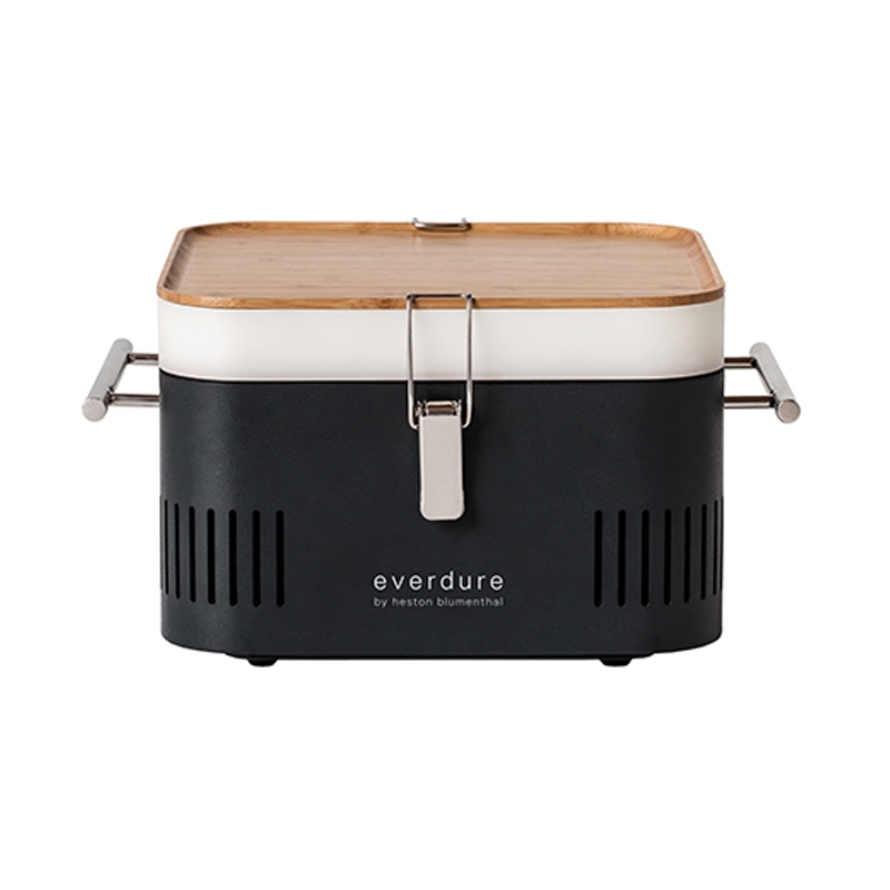 Everdure 20 Cast Iron Portable Charcoal Grill with Cover 