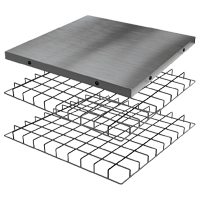 Big Green Egg Modular Frame Insert Package - 1 Solid Stainless Steel & 2 Stainless Steel Grids