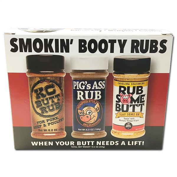 Smokin Booty Rubs BBQ Rubs Gift Set - 3 Pack