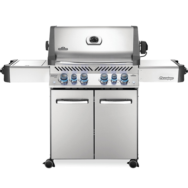 Napoleon Prestige 500 Gas Grill with Infrared Side and Rear Burners in Stainless Steel