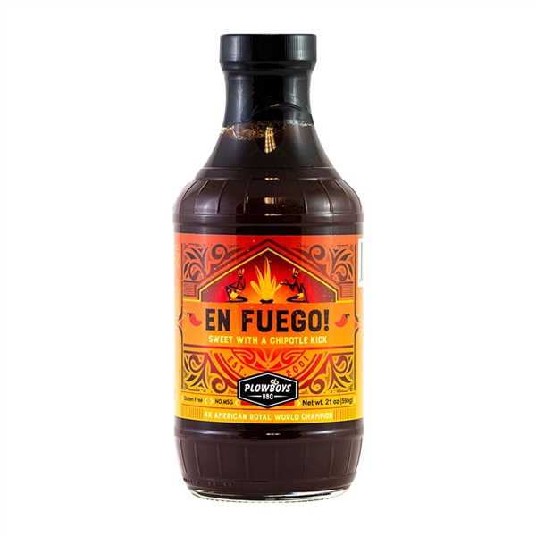 Plowboys En Fuego BBQ Sauce - 16 oz.