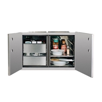 Summerset 36" 2-Drawer Dry Storage Pantry and Enclosed Cabinet Combo