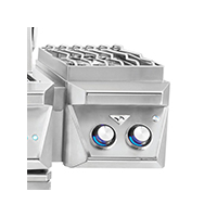 Twin Eagles 13" Freestanding Grill Attachment Double Side Burners