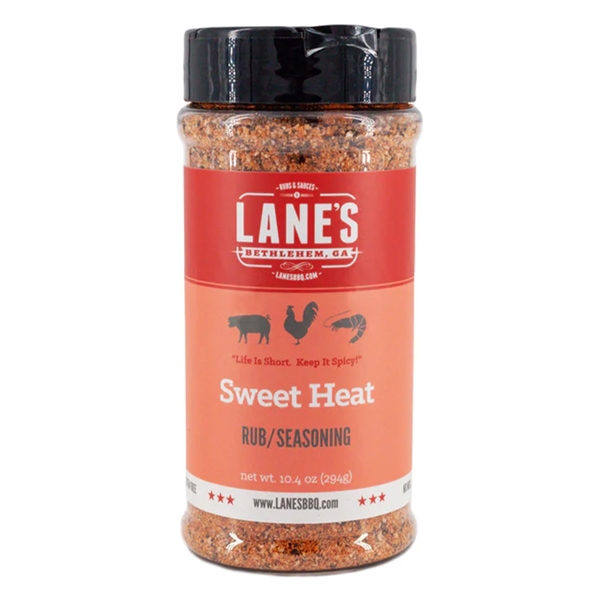 Lane's BBQ  Sweet Heat Rub, Pitmaster - 10.4 oz