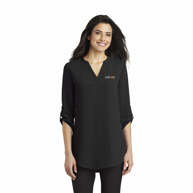 Ladies Port Authority 3/4-Sleeve Tunic Blouse