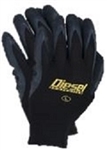 Diesel Thick Black Latex on Nylon Coated Gloves