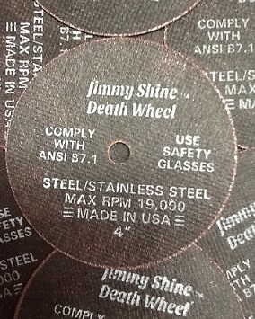 3" and 4"  Jimmy Shine "Death Wheel" Cut Off Wheel *Made in USA*