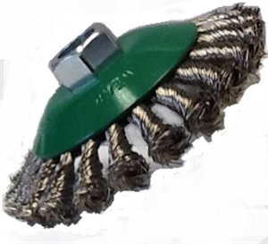 SS Knotted Wire Conical Brush