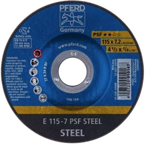 Pferd PSF 4.5" and 5" Depressed Center Grinding Wheels
