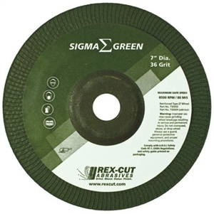 Rex-Cut Sigma Green 4.5" Grinding Wheel