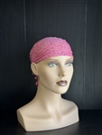 Hope Cap Ruffle Pink Polka Dots | DiscountHair