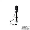 Quick Products JQ-3500B-7P Power A-Frame Electric Tongue Jack with 7-Way Plug - 3,650 lbs. Lift Capacity, Black