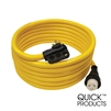 Quick Products QP-50-30TH 50 Amp RV Cord - Grip Handle Plug and Twist Lock, 30'