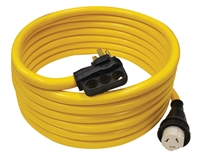 Quick Products QP-50-50TH 50 Amp RV Cord - Grip Handle Plug and Twist Lock, 50'