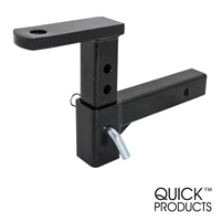 Quick Products QP-HS2878 Class III Trailer Ball Mount, 4 Position Adjustable - 5000 lbs. (Gloss Black Powder-Coat Finish)