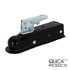 Quick Products QP-HS3020 Black Trigger-Style Trailer Coupler 1-7/8" Ball, 2" Channel - 2,000 lbs.