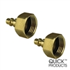 Quick Products QP-QCBPGF-2PK Quick Connect Air Compressor Irrigation Blow Out Fitting - Female, 2-Pack
