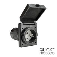 Quick Products QP-RV065B 50 Amp Power Inlet - Black