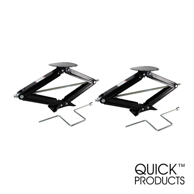 Quick Products QP-RVJ-S30-2PK RV Stabilizing and Leveling Scissor Jack, 5,000 lbs. Max, 30" - Pair